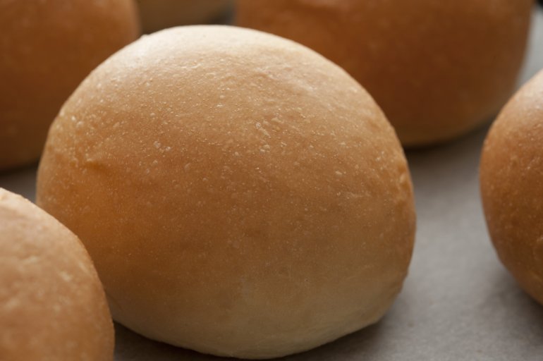 a single round bread roll