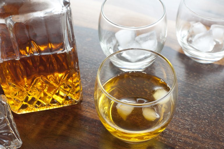 Scotch Whiskey On The Rocks Free Stock Image,Mason Jar Terrarium Ideas
