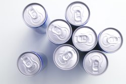 Unopened drinks cans