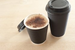 Takeaway cappuccino for two