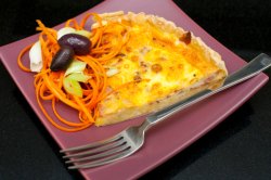 Delicious cheese and egg savoury quiche