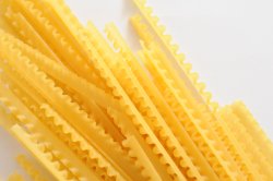 Dried reginette Italian pasta