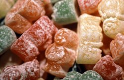 Colourful jelly babies