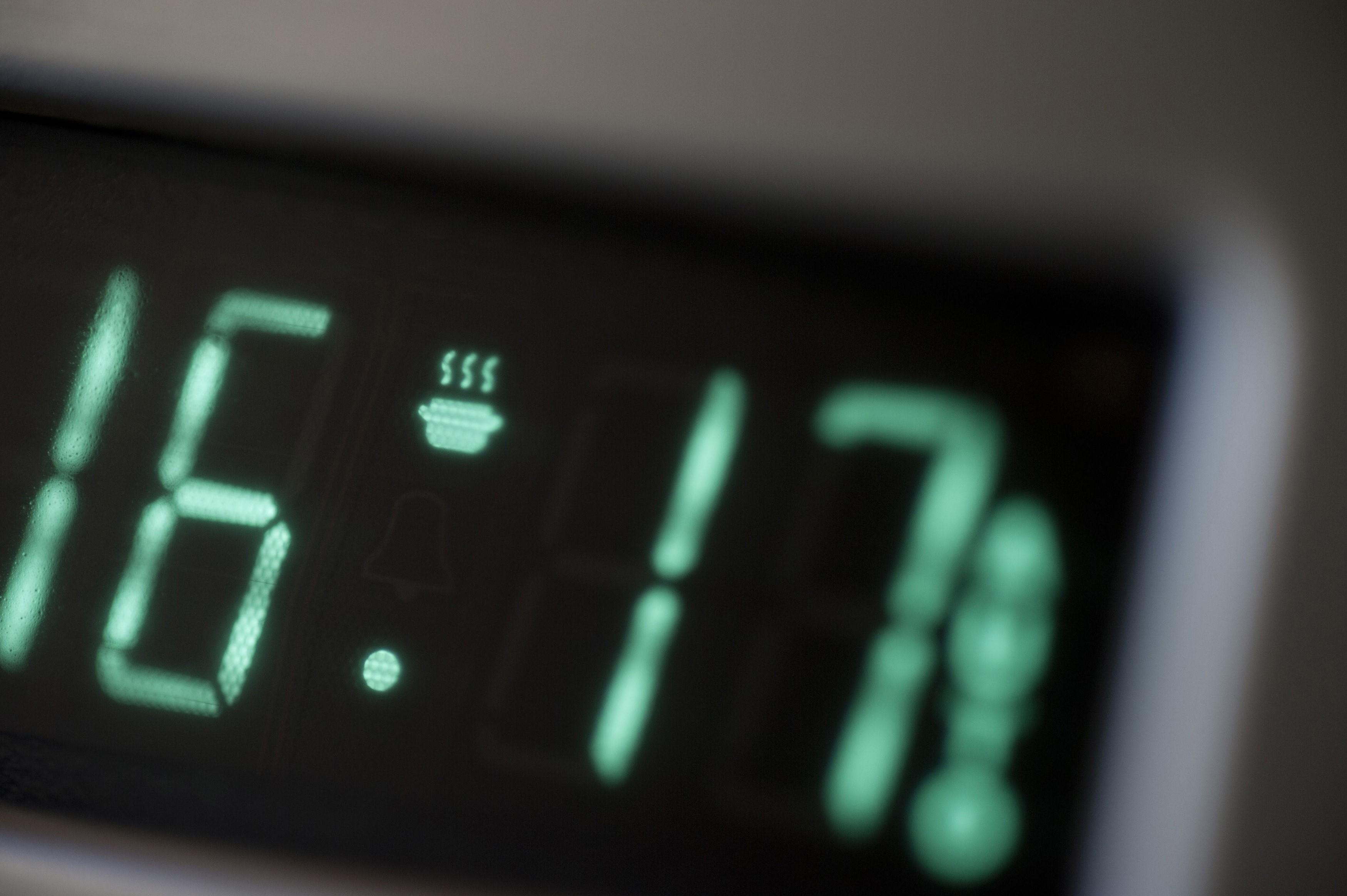 Timer on an electric oven - Free Stock Image