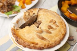 meat pie with pastry crust