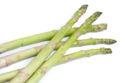 Fresh green asparagus spears